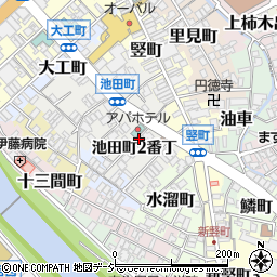 石川県金沢市池田町２番丁周辺の地図