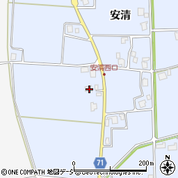 富山県南砺市安清573周辺の地図