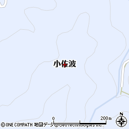 富山県富山市小佐波周辺の地図