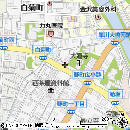 石川県金沢市野町2丁目30周辺の地図