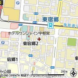 ＩＫパーキング宇都宮駅東駐車場周辺の地図