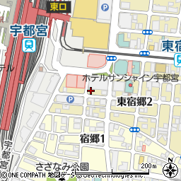 タイムズ宇都宮東宿郷第１１駐車場周辺の地図