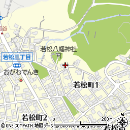 石川県金沢市若松町1丁目2周辺の地図
