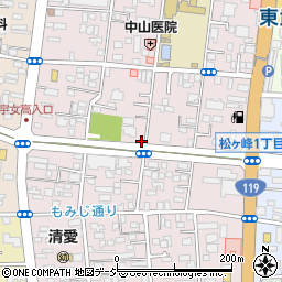 栃木県宇都宮市西周辺の地図