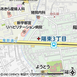 ローソン宇都宮陽東四丁目店周辺の地図