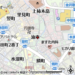 石川県金沢市油車周辺の地図