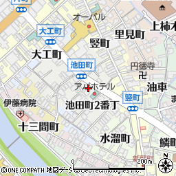 アビタ池田町パーキング周辺の地図