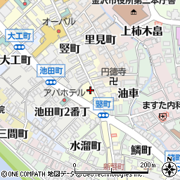 石川県金沢市竪町118周辺の地図