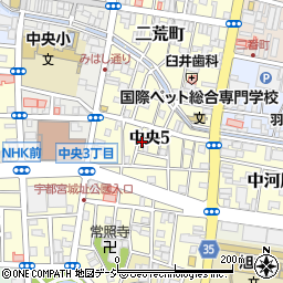 栃木県宇都宮市中央5丁目の地図 住所一覧検索 地図マピオン