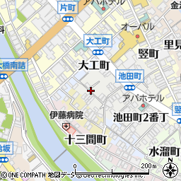 石川県金沢市池田町４番丁周辺の地図