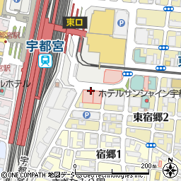 宇都宮中央病院周辺の地図