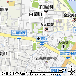 石川県金沢市白菊町8周辺の地図