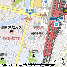 日本海庄や リッチモンドホテル宇都宮店周辺の地図