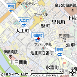 石川県金沢市池田町３番丁周辺の地図