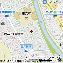石川県金沢市田井町周辺の地図