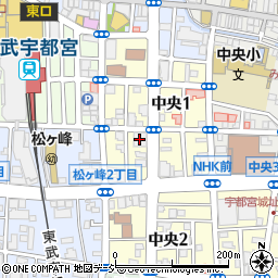 栃木信用金庫宇都宮営業部周辺の地図