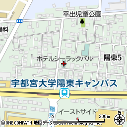 ホテルシーラックパル宇都宮周辺の地図