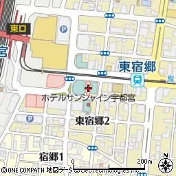 カーニープレイス宇都宮東口ビル周辺の地図