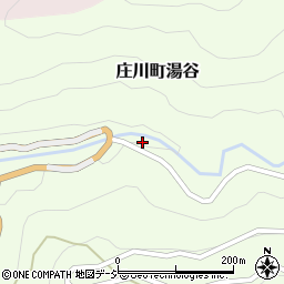 富山県砺波市庄川町湯谷周辺の地図