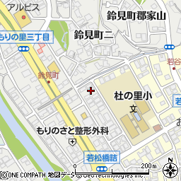 石川県金沢市もりの里2丁目58周辺の地図