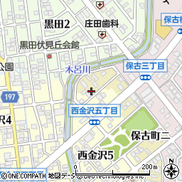 石川県金沢市保古町ニ164周辺の地図