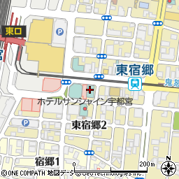 アパホテル宇都宮駅前周辺の地図