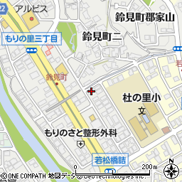 石川県金沢市もりの里2丁目60周辺の地図