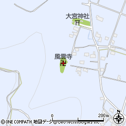 風雲寺周辺の地図