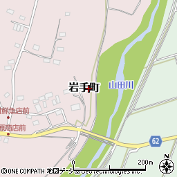 茨城県常陸太田市岩手町周辺の地図