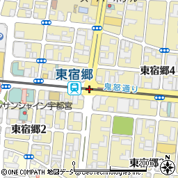 東宿郷駅周辺の地図