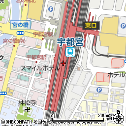 栃木銀行ＪＲ宇都宮駅 ＡＴＭ周辺の地図