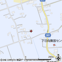 栃木県鹿沼市下日向596周辺の地図
