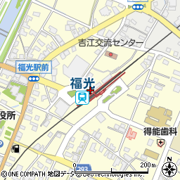 福光駅前トイレ周辺の地図