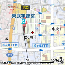 ＴＯＢＵ　ＰＡＲＫ東武宇都宮駅第２駐車場周辺の地図