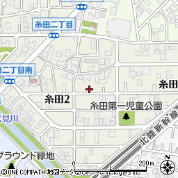 石川県金沢市糸田周辺の地図