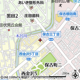 石川県金沢市保古町ニ154周辺の地図