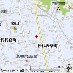 長野県長野市松代町松代表柴町周辺の地図