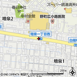 増泉一丁目周辺の地図