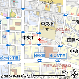 リパーク宇都宮中央本町駐車場周辺の地図