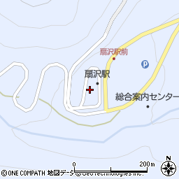 トロリーバス・扇沢駅周辺の地図