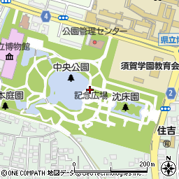 栃木県中央公園　緑の相談所周辺の地図