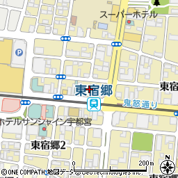 牛タンしゃぶしゃぶ 忍家 宇都宮駅東口店周辺の地図