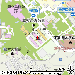 石川県庁県民文化局関係出先機関等　歴史博物館周辺の地図