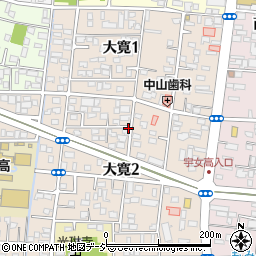 栃木県宇都宮市大寛周辺の地図