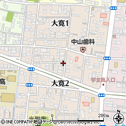 栃木県宇都宮市大寛周辺の地図
