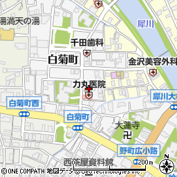 金沢白菊郵便局 ＡＴＭ周辺の地図