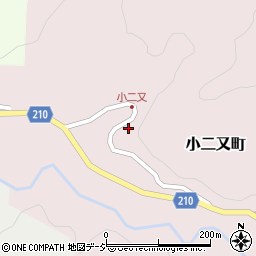 石川県金沢市小二又町オ周辺の地図