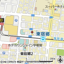 オリックスレンタカー宇都宮駅東口店周辺の地図