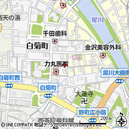 石川県金沢市白菊町5-17周辺の地図