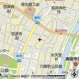 富山県南砺市福光味噌屋町周辺の地図